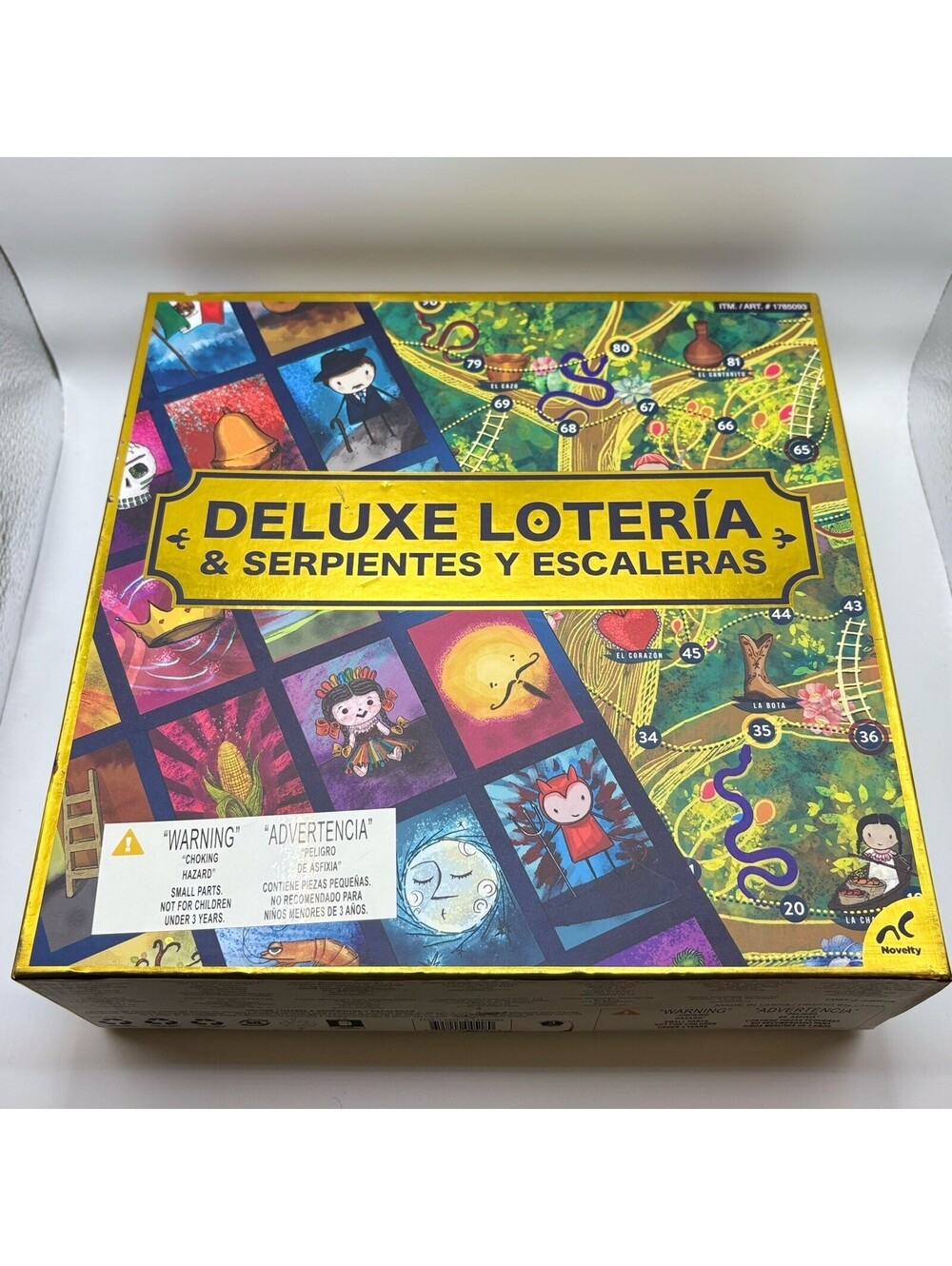 Deluxe Loteria & Serpientes Y Escaleras Traditional Mexican Board Full Game Set